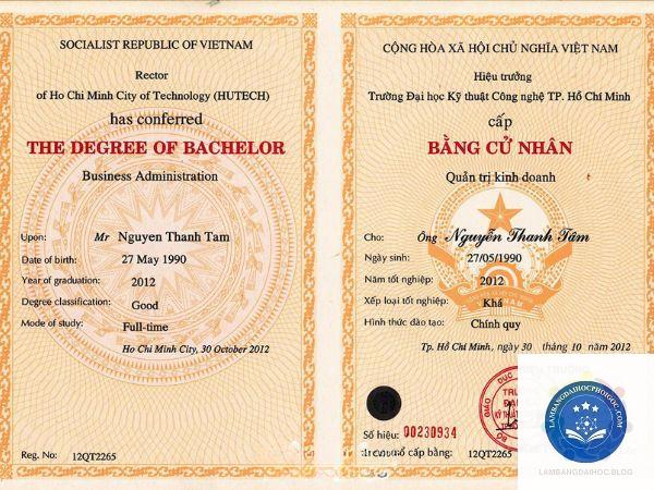 Làm Bằng Đại Học Hutech