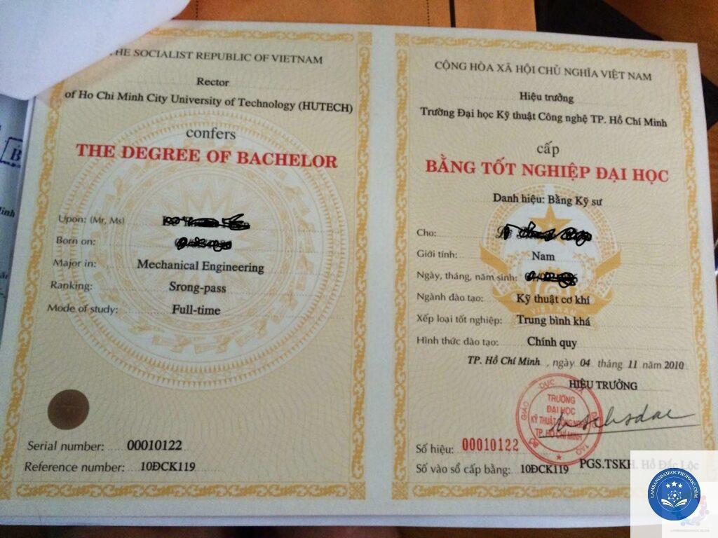 Làm Bằng Đại Học Hutech
