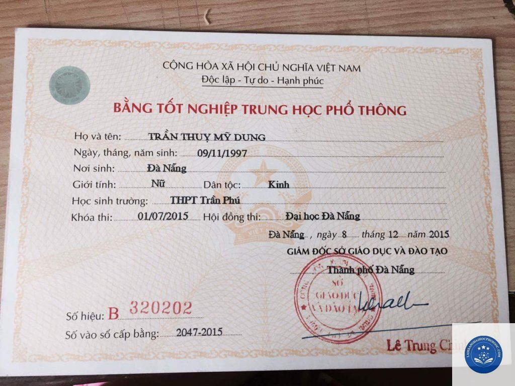 làm bằng cấp 3