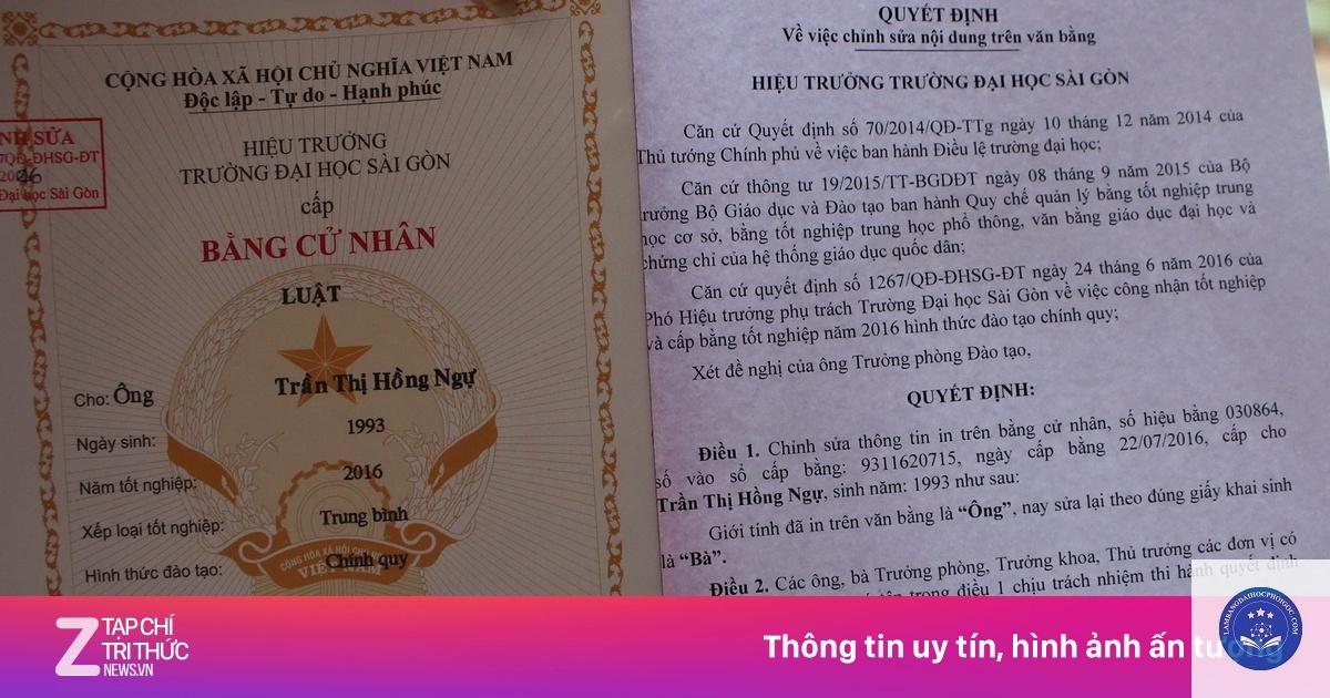 bằng đại học bị sai giới tính - Image 5