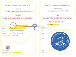 bằng đại học bị sai tên