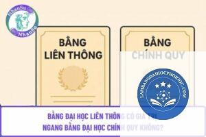 bằng đại học liên thông có giá trị không