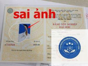 bằng đại học sai tên