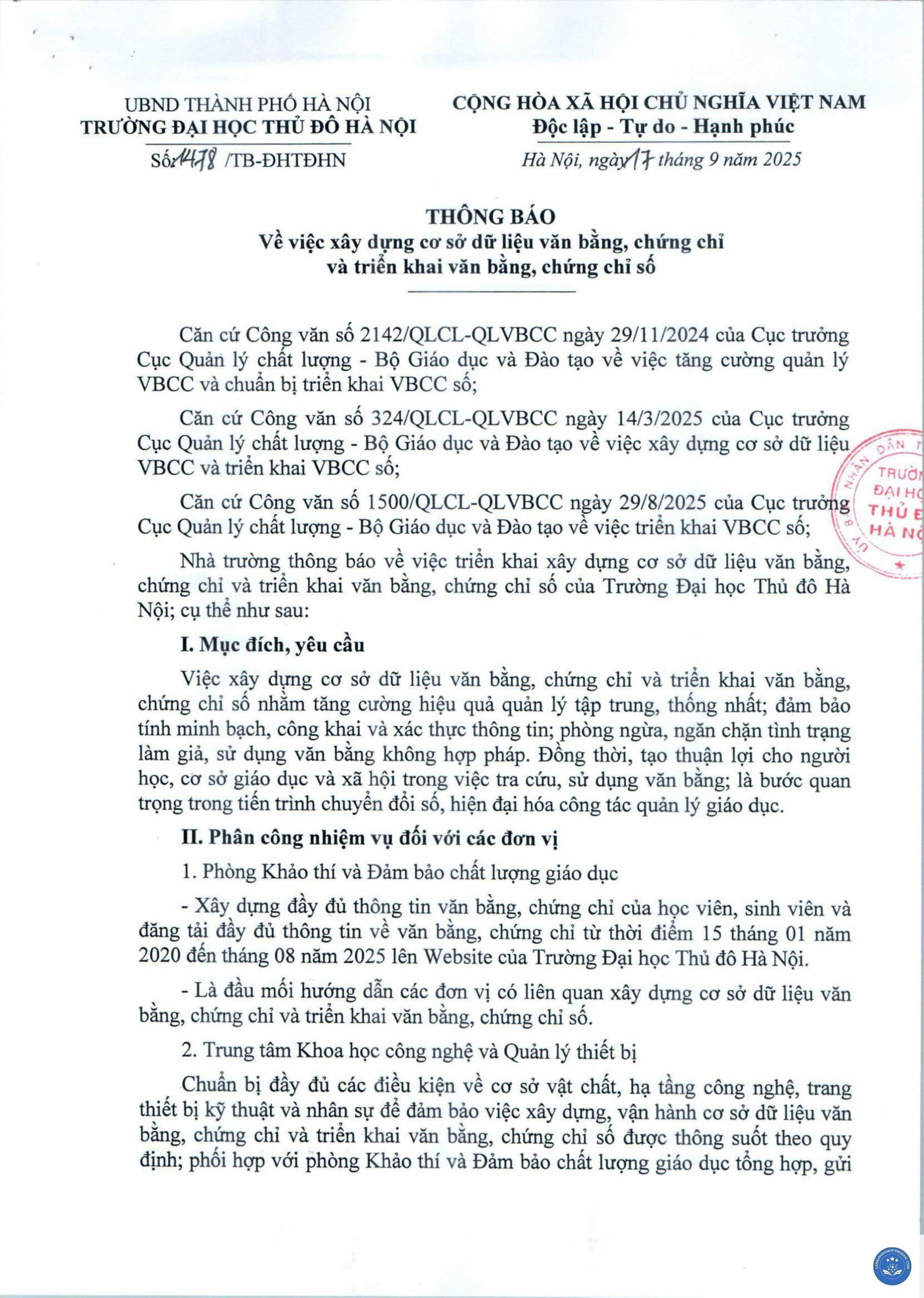cơ sở dữ liệu văn bằng đại học - Image 1