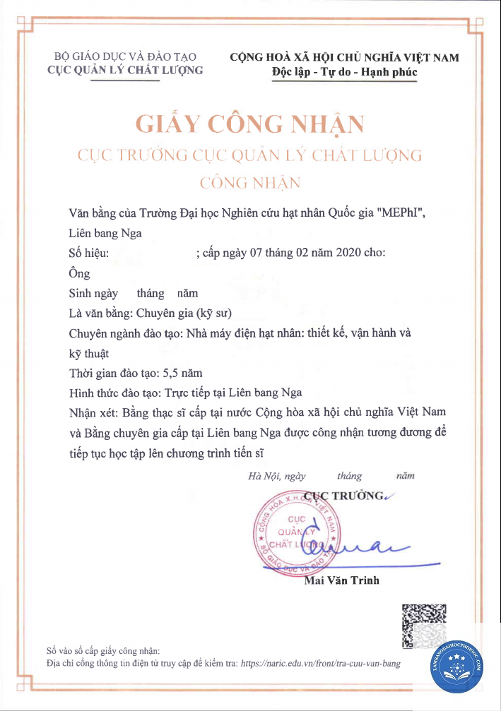 công nhận văn bằng đại học - Image 2