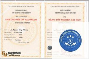 dịch thuật bằng đại học