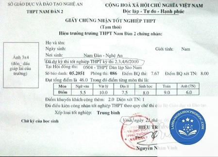 giấy chứng nhận tốt nghiệp tạm thời - Image 5