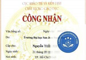 thủ tục công nhận bằng đại học nước ngoài