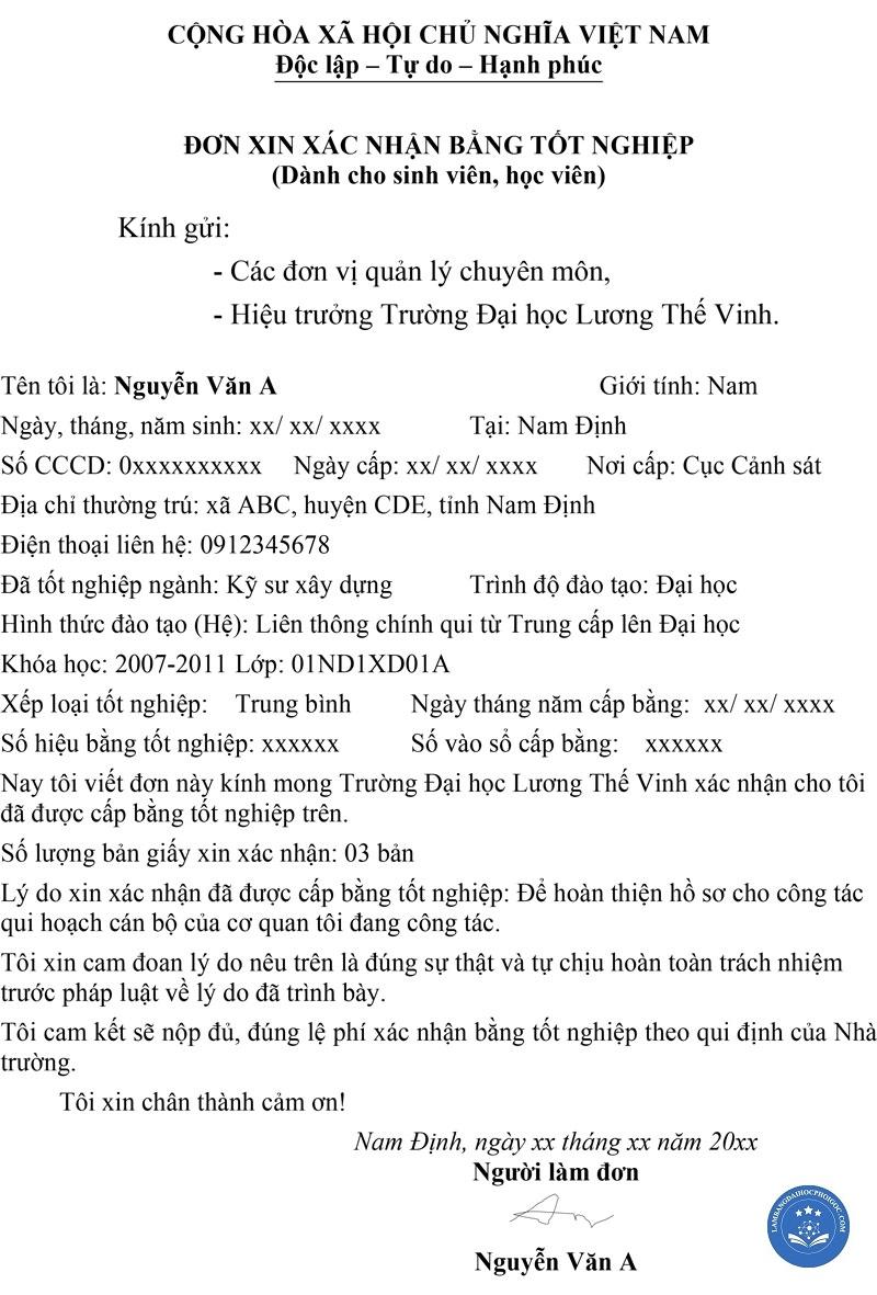 xác thực văn bằng đại học - Image 1