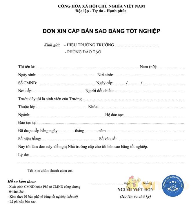 xin cấp lại bằng đại học - Image 3